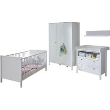 Bild für Trendteam 'Ole' 4-tlg. Babyzimmer Komplett Set weiß