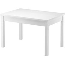 Bild für Tisch 75 x 120 Esstisch Massivholz Küchentisch weiß 90.70-51BW