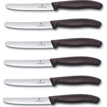 Bild für 6 Stück Victorinox Tafelmesser Swiss Classic Limited Edition Grau Braun
