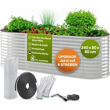 Bild für TTL Garden ovales Garten-Hochbeet "Spirit " silber verzinkt