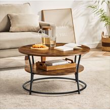 Bild für Vasagle Couchtisch rund mit Ablage