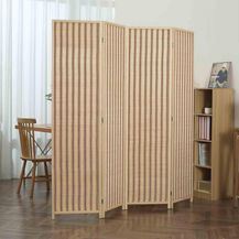 Bild für Makika Trennwand / Raumteiler aus Holz / Bambus Faltbar
