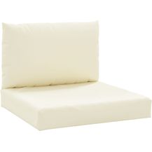 Bild für vidaXL Palettenkissen 2-tlg. Cremeweiß Oxford-Gewebe 361756