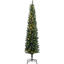 Bild für vidaXL Künstlicher Weihnachtsbaum Schlank 150 LEDs 150 cm 3315759