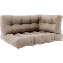 Bild für VICCO 3er Palettenkissen Set Sitzkissen Rückenkissen Palettenmöbel Flocke -Sand