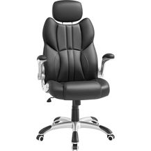 Bild für Songmics Schreibtischstuhl mit Wippfunktion und automatischen Bremsräder