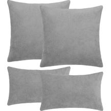 Bild für Selfitex Dekokissen 4er Set Cord Kissen inkl. Füllkissen