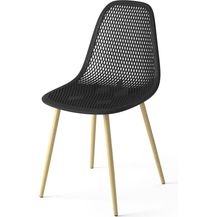 Bild für OK-Living Gartenstuhl Terrassenstuhl Balkonstuhl Joko Schwarz Sitzschale Stuhl