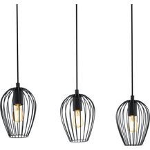 Bild für Eglo 49478 Hängeleuchte NEWTOWN Stahl schwarz E27 max. 3X40W H:110cm L:70cm B:16cm dimmbar