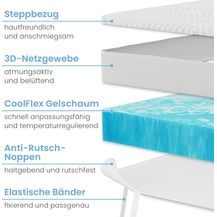 Bild für ELONEO Topper 90x200 cm