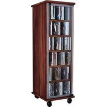 Bild für VCM CD / DVD Media Regal Valenza 30032 Kern-Nussbaum H. 98 x B. 31 x T. 35 cm