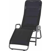 Bild für SIENA GARDEN Fano Kippliege anthrazit / schwarz Stahl anthrazit / Textilbezug schwarz