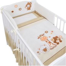 Bild für Baby-Delux Babybettwäsche Baby Bettwäsche Set 4-Tlg. Nestchen Chiffonhimmel