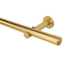 Bild für iso-design Gardinenstange Messing Matt 20 mm Endstück Kappe Wand- oder Deckenmontage