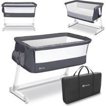 Bild für Lionelo Theo Baby Beistellbett Kinderbett dunkelgrau Babybett Zustellbett