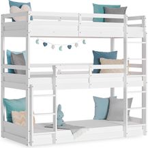 Bild für Homestyle4u Etagenbett mit 3 Liegeflächen und Bettkasten