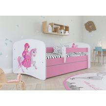 Bild für Kocot Kids 'Prinzessin auf dem Pony' Kinderbett 80x160 cm Rosa