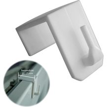 Bild für dekondo Fensterhaken Dekohaken Dekoklipp Fensterklipp Gardinenhaken Türhaken, für Gardinenstangen/Vitragestangen oder Fensterdekorationen, (20-St)