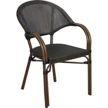 Bild für TrendLine Stuhl Valencia Bambusoptik Gartenstuhl witterungsbeständig stapelbar