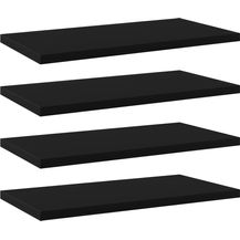 Bild für vidaXL Bücherregal-Bretter 4 Stk. Schwarz 40x20x1,5 cm Holzwerkstoff 805140