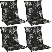Bild für Beautissu 4er Set Niederlehner Auflage Flores 100 x 50 x 6 cm