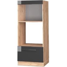 Bild für Mikrowellenschrank Fame-Line Anthrazit Hochglanz 60 cm offen Vicco