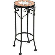 Bild für DanDiBo Blumenhocker Mosaik Rund 46 cm Blumenständer 12011 Beistelltisch Pflanzenständer Mosaiktisch