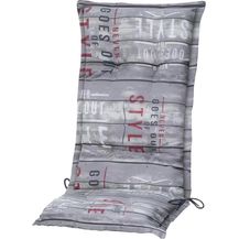 Bild für Madison Hochlehnerauflage C 067 Annebeth grey Gartenstuhl Auflagen Kissen Polster für Hochlehner