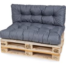 Bild für TexDeko Palettenkissen TexDeko Garden 2-TLG Palettenkissen-Set wasserabweisend gesteppt, 1x Palettenkissen (Sitzkissen)