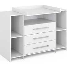 Bild für Wickelkommode Oskar Weiß 143 x 100 cm XL mit Schubladen Vicco