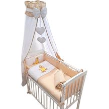 Bild für Babybettwäsche für Beistellbett 40x90 – Giraffe Design in Beige