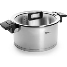 Bild für WOLL Kochtopf Concept 124NC Glasdeckel mit Abgießfunktion Ø 24 cm 5,8 L Edelstahl 18/10 mit Alu‑Kapselboden Alle Herdarten inkl. Induktion bis 200 °C Spülmaschinenfest