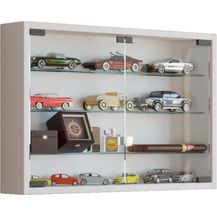 Bild für VCM Wandvitrine Mandosa 912945 Weiß H. 40 x B. 60 x T. 10 cm