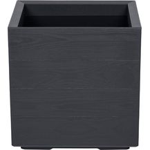 Bild für Kreher Pflanzkübel 'Eco Wood' in Anthrazit aus recyceltem Kunststoff (1 St)