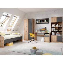 Bild für 5 tlg. Jugendzimmer-Set 'Karla' artisan eiche graphit