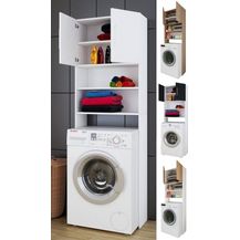 Bild für VCM Badmöbel Waschmaschinenschrank Jutas 919460 Sonoma-Eiche B. 64 x H. 190 x T. 25 cm