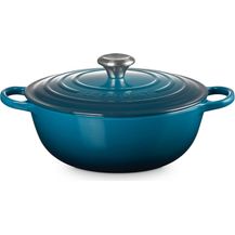 Bild für Le Creuset Gusseisen Signature La Marmite 26 cm Deep Teal