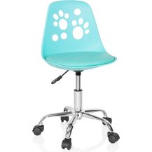 Bild für hjh OFFICE 742003 Kinderdrehstuhl Fancy I Kunstleder Türkis mitwachsender Drehstuhl im peppigen Design