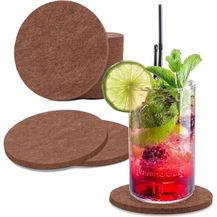 Bild für wortek Getränkeuntersetzer Filz-Untersetzer Rund für Gläser 8er Tischset
