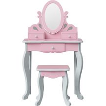 Bild für TEAMSON™ KIDS Schminktisch Princess Rapunzel Kinder-Schminktisch aus Holz mit Spiegel & Hocker