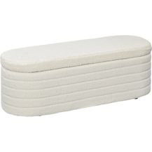 Bild für HOMCOM Polsterbank mit Holzrahmen, Bettbank mit Stauraum, Teddy-Vlies-Optik (Sitzbank, 1-St, Truhenbank)