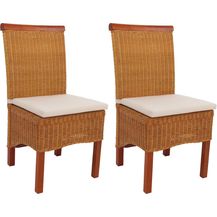 Bild für 2er-Set Esszimmerstuhl Korbstuhl Stuhl M42