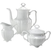 Bild für CreaTable 16028 Kaffeegarnitur Maria Theresia für 1 Personen + Uni, Porzellan, weiß (1 Set, 3-teilig)
