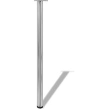 Bild für 4 höhenverstellbare Tischbeine Nickel gebürstet 1100 mm 242147