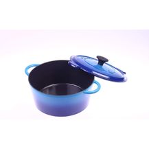 Bild für Fontignac Cocotte Bräter Gusseisen 24cm mit Deckel Induktion Guss Eisen Topf