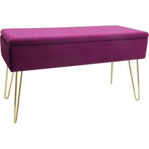 Bild für ECHTWERK Sitzhocker Sitzbank Scarlett mit Samtbezug