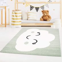 Bild für carpet city Kinderteppich Bubble Kids Flachflor mit Wolken-Motiv in Mint-Grün für Kinderzimmer; Größe: 160x225 cm