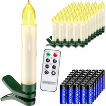 Bild für MONZANA® LED Weihnachtsbaumkerzen Kabellos 40er Set Warmweiß