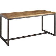 Bild für Wohnling Esszimmertisch 120 x 77 x 60 cm Mango Massivholz / Metall Vintage Esstisch 