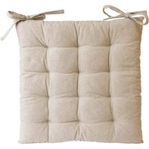 Bild für etérea Baumwoll Sitzkissen Stuhlkissen Ilka; Farbe: Natur; Größen: Einzeln